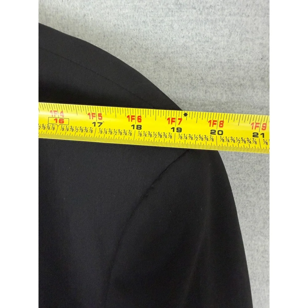 Giorgio Armani Le Collezioni Vintage 2pc Suit Black 42L 34x30 Made in Italy